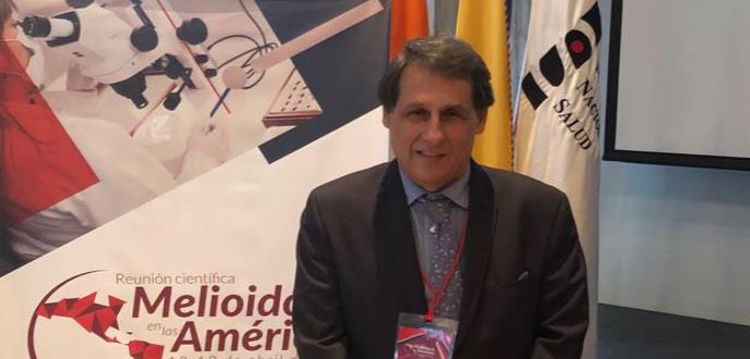 Bernard Christenson participó con su conferencia “Melioidosis en Puerto Rico” durante encuentro científico en Bogotá