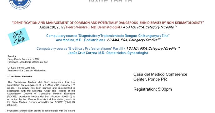 Identification and Management of Common & Potentially Dangerous Skin Diseases by Non- Dermatologists