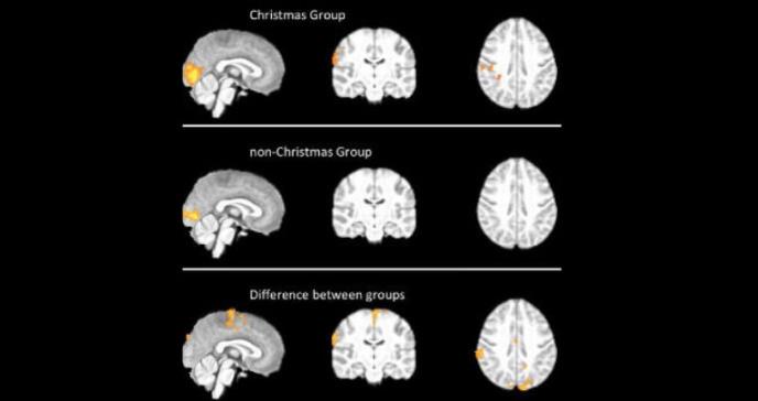 El espíritu de la Navidad se halla localizado en 5 zonas del cerebro