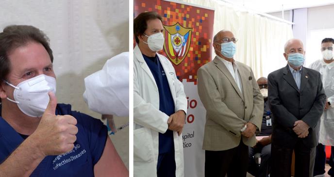 510 profesionales de la salud del Hospital Auxilio Mutuo fueron vacunados contra COVID-19