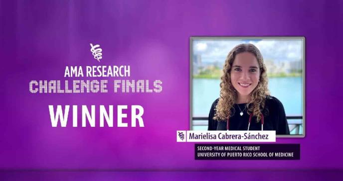 Estudiante puertorriqueña de Medicina ganó el AMA Research Challenge por su investigación sobre la EPOC