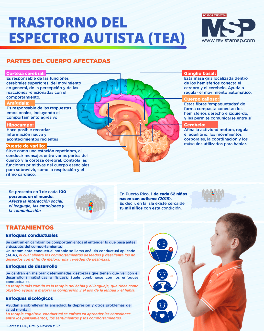 Trastorno del espectro autista Infografía