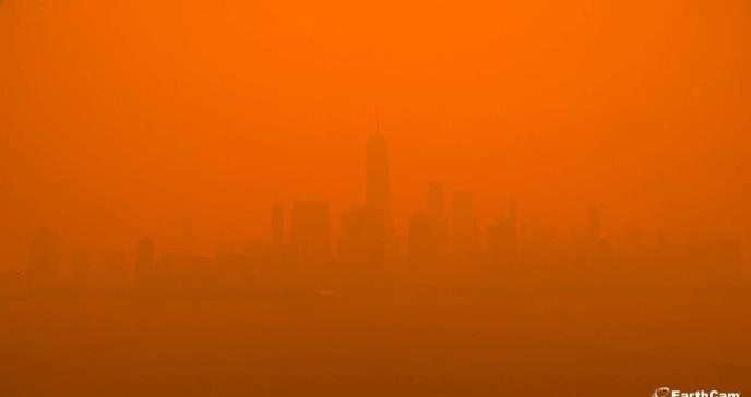 Alerta por la calidad del aire en Nueva York debido a los incendios forestales en Canadá