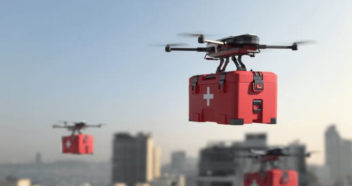 Drones agilizarían el uso de desfibriladores antes de la llegada de ambulancias en emergencias cardiacas